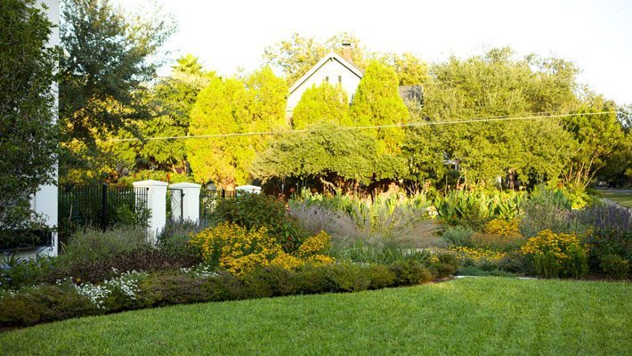 Garden beds that are staggered upward