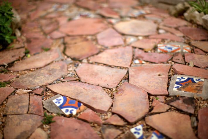 Decorative Tiles and Fractured Flagstones