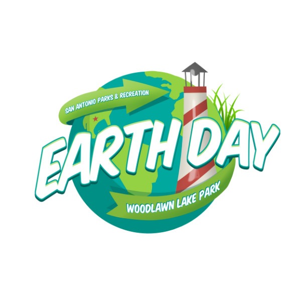 Calendar graphic for Earth Day at Woodlawn Park on April 18.