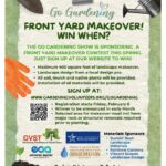 March calendar registration instructions for GVST Go Gardening yard makeover, awarded to a lucky winner on the 14th.