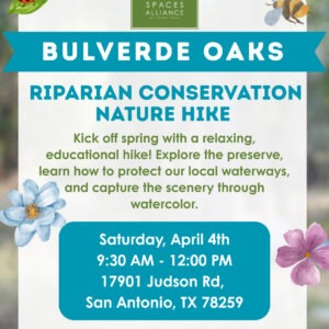 April calendar entry for Green Spaces Alliance conservation hike on the 4th.